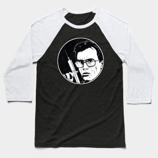 RE-ANIMATOR (Black and White Circle) Baseball T-Shirt